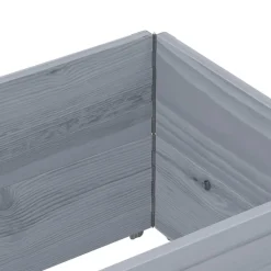 VIDAXL - Colliers de palette 2 pcs gris 150x50 cm bois de pin solide