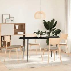 VIDAXL - Dessus de table 140x60x2 cm bois de chêne massif ovale