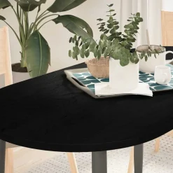 VIDAXL - Dessus de table 120x60x2 cm bois de chêne massif ovale