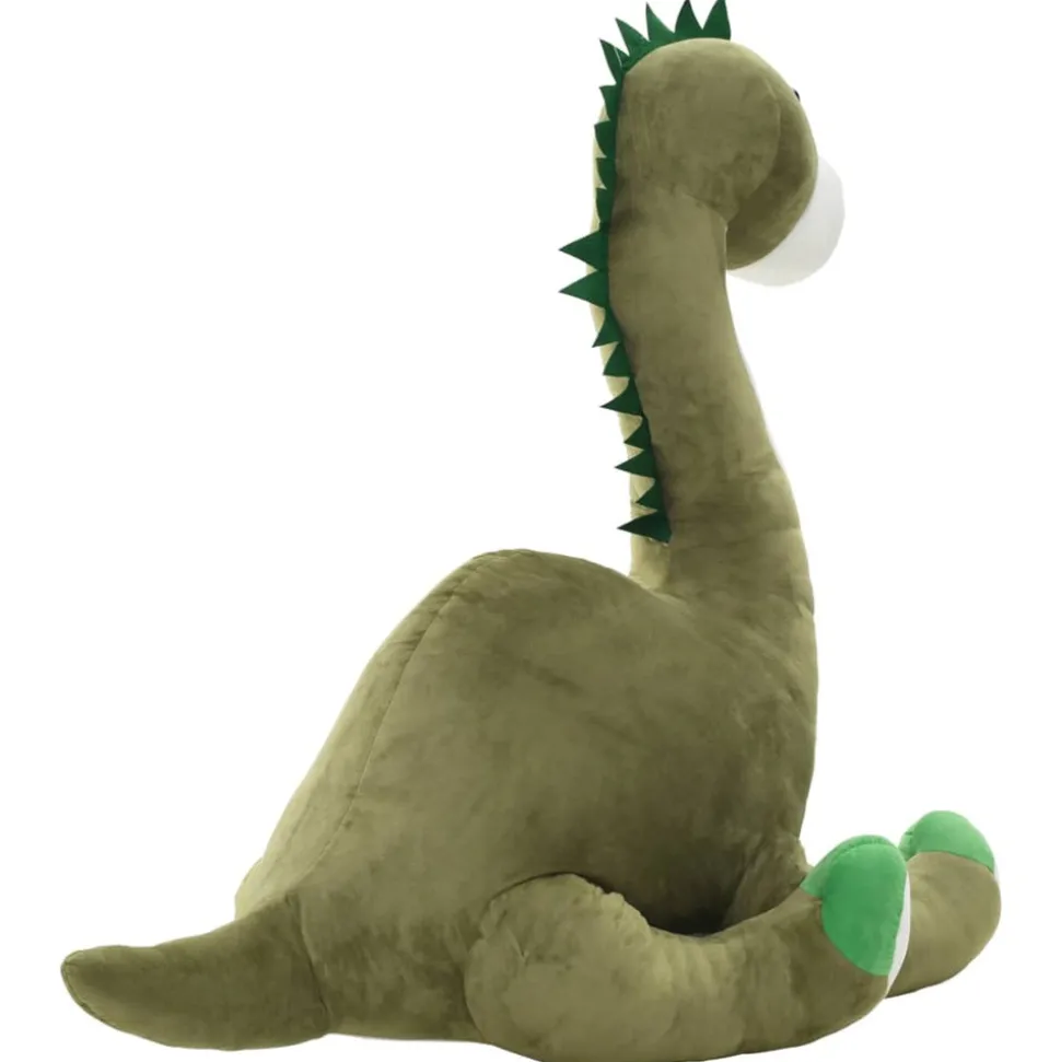 VIDAXL - Dinosaure brontosaure en peluche vert