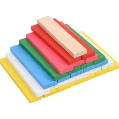 VIDAXL - Ensemble de blocs de construction en bois 150 pcs pin peint