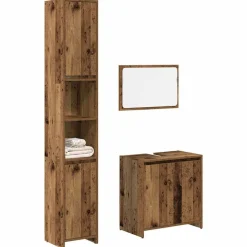 VIDAXL - Ensemble de meubles salle de bain 3 pcs bois d'ingénierie