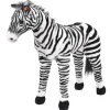 VIDAXL - Jouet en peluche zèbre noir et blanc xxl