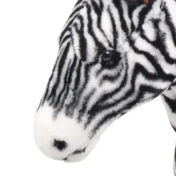 VIDAXL - Jouet en peluche zèbre noir et blanc xxl