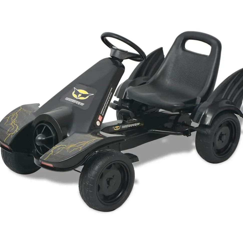 VIDAXL - Kart à pédale avec siège ajustable noir