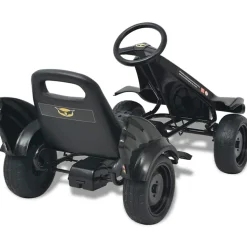 VIDAXL - Kart à pédale avec siège ajustable noir