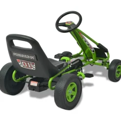 VIDAXL - Kart à pédale avec siège ajustable vert