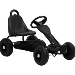VIDAXL - Kart à pédales avec pneus noir