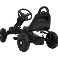 VIDAXL - Kart à pédales avec pneus noir