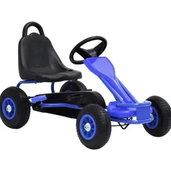 VIDAXL - Kart à pédales avec pneus bleu