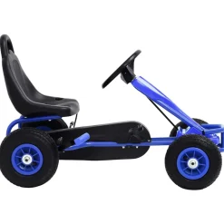 VIDAXL - Kart à pédales avec pneus bleu