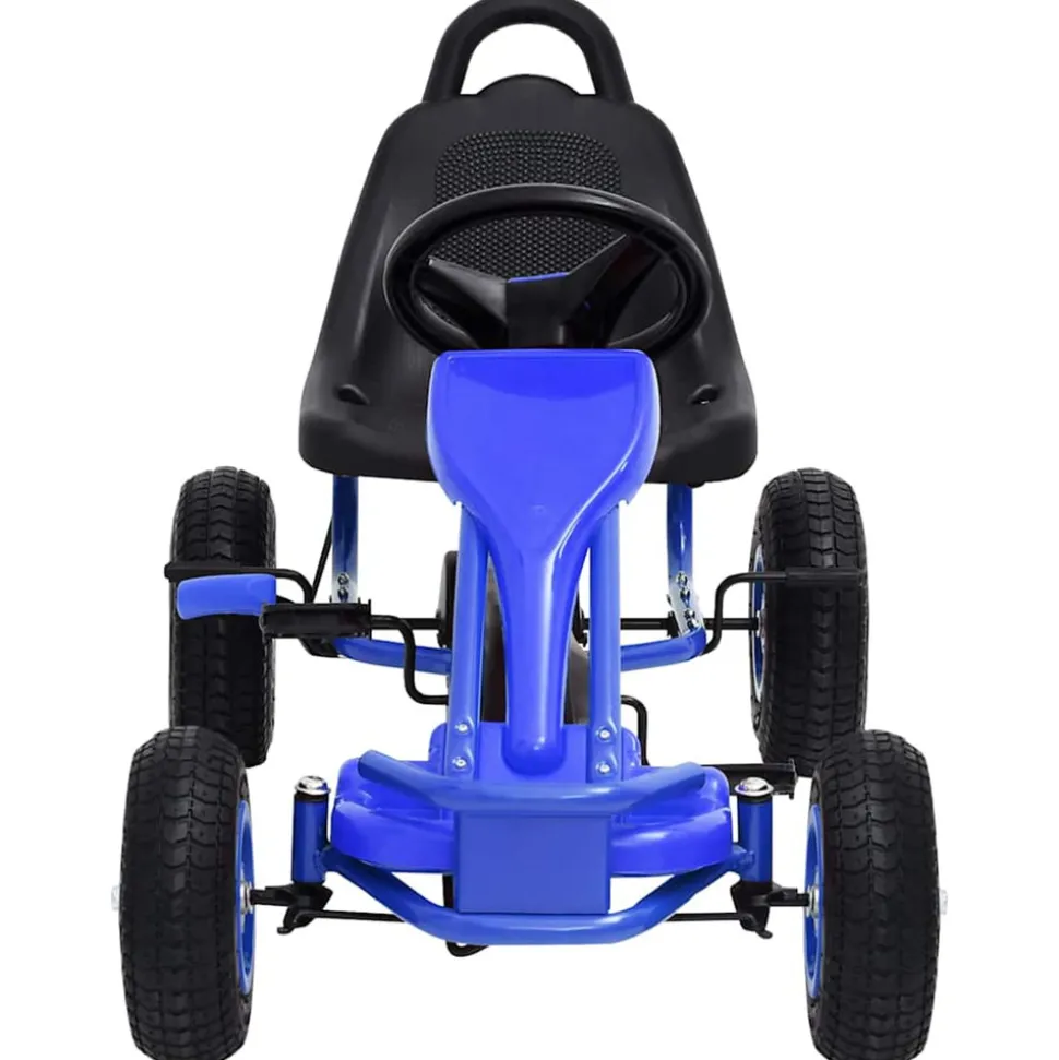 VIDAXL - Kart à pédales avec pneus bleu