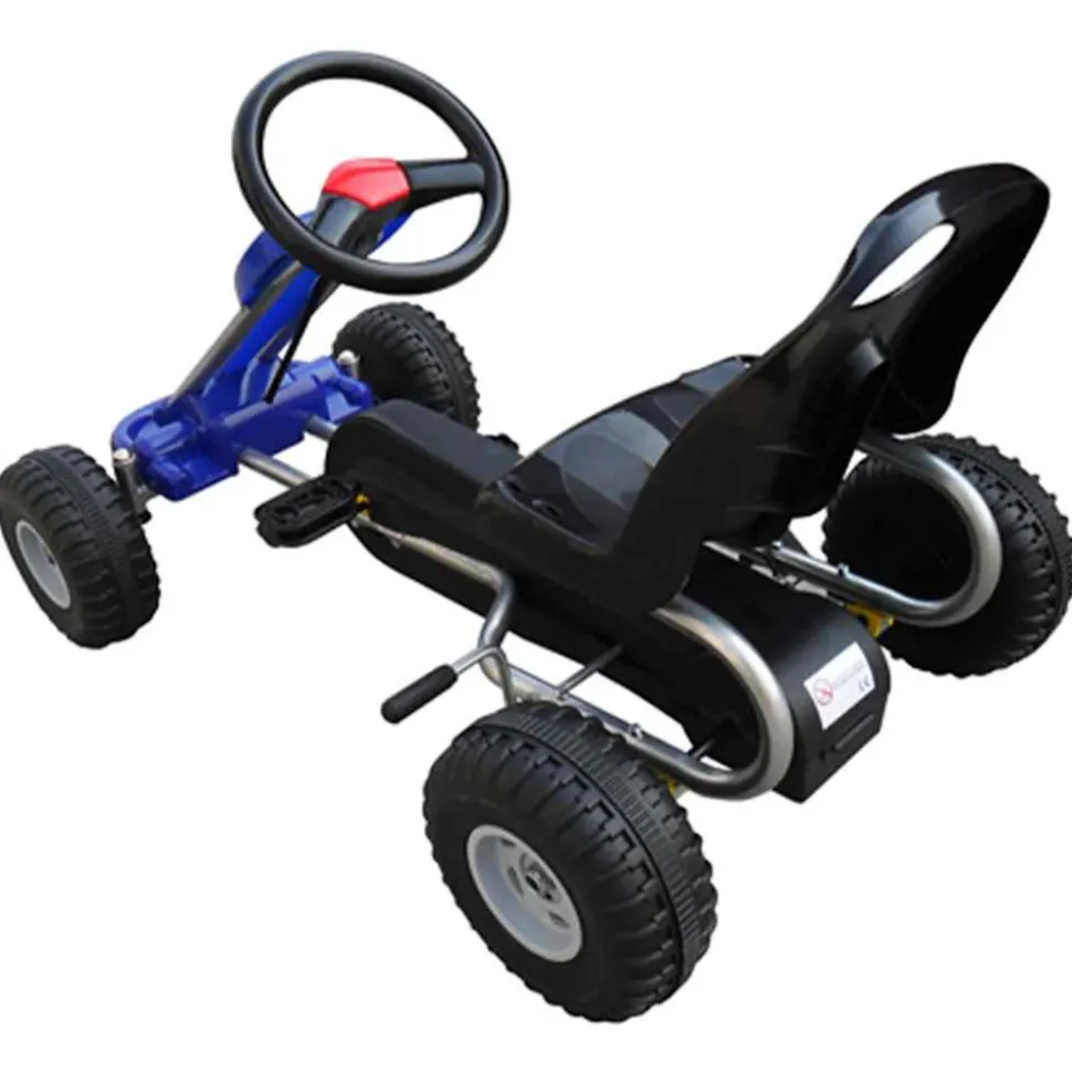 VIDAXL - Kart à pédales bleu