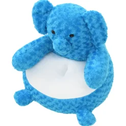 VIDAXL - Éléphant en peluche bleu