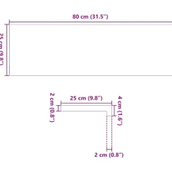VIDAXL - Marches d'escalier 16 pcs marron clair 80x25x2 cm chêne massif