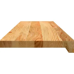 VIDAXL - Marches d'escalier 4 pcs marron clair 90x30x2 cm chêne massif