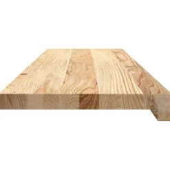 VIDAXL - Marches d'escalier 2 pcs non traité 90x30x2cm bois chêne massif