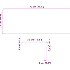 VIDAXL - Marches d'escalier 20 pcs marron clair 70x30x2 cm chêne massif