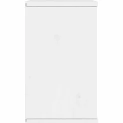 VIDAXL - Meuble tv avec tiroir odda blanc 79x24x40 cm bois massif pin