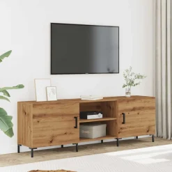 VIDAXL - Meuble tv chêne artisanal 150x30x50 cm bois d'ingénierie