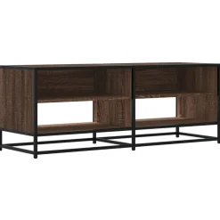 VIDAXL - Meuble tv chêne marron 120,5x40x46cm bois d'ingénierie et métal