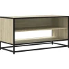 VIDAXL - Meuble tv chêne sonoma 91x40x46 cm bois d'ingénierie et métal