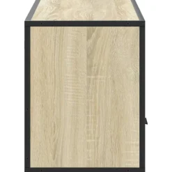 VIDAXL - Meuble tv chêne sonoma 100x31x39,5cm bois d'ingénierie et métal