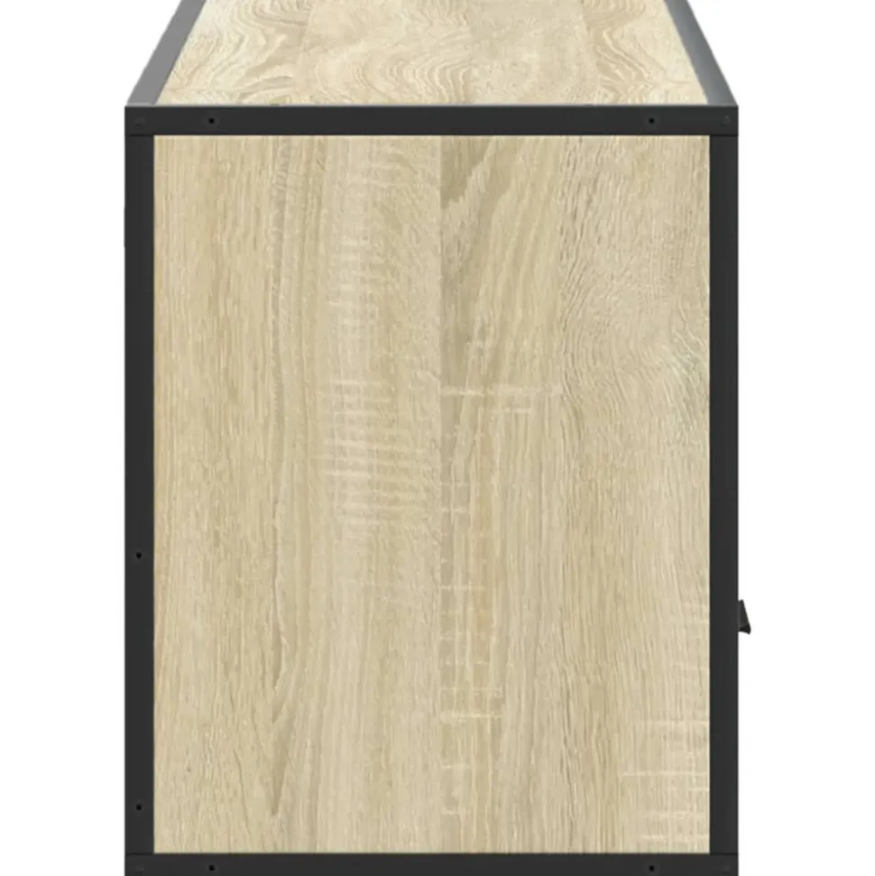 VIDAXL - Meuble tv chêne sonoma 100x31x39,5cm bois d'ingénierie et métal