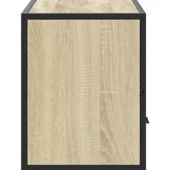 VIDAXL - Meuble tv chêne sonoma 80x31x39,5 cm bois d'ingénierie et métal