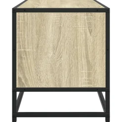 VIDAXL - Meuble tv chêne sonoma 80x34,5x40 cm bois d'ingénierie et métal