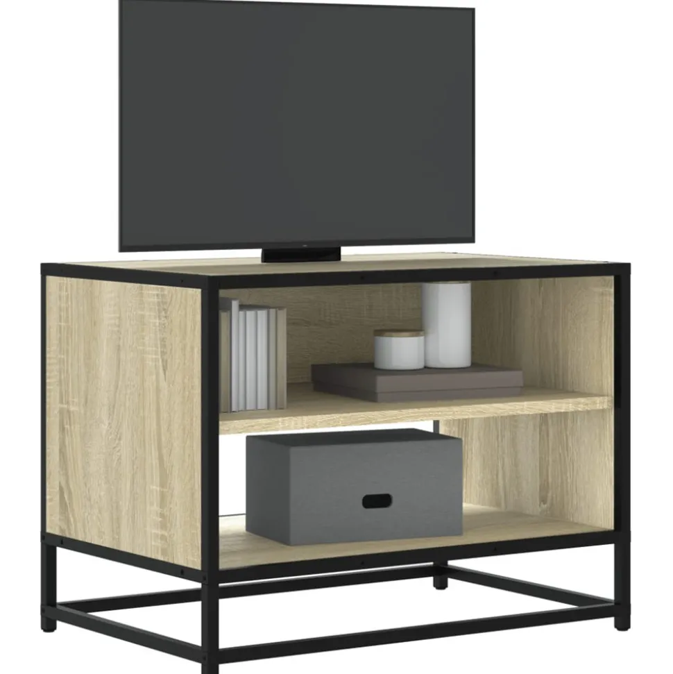VIDAXL - Meuble tv chêne sonoma 61x40x46 cm bois d'ingénierie et métal