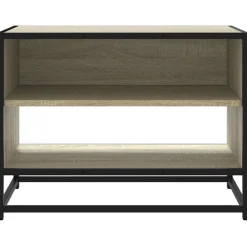 VIDAXL - Meuble tv chêne sonoma 61x40x46 cm bois d'ingénierie et métal