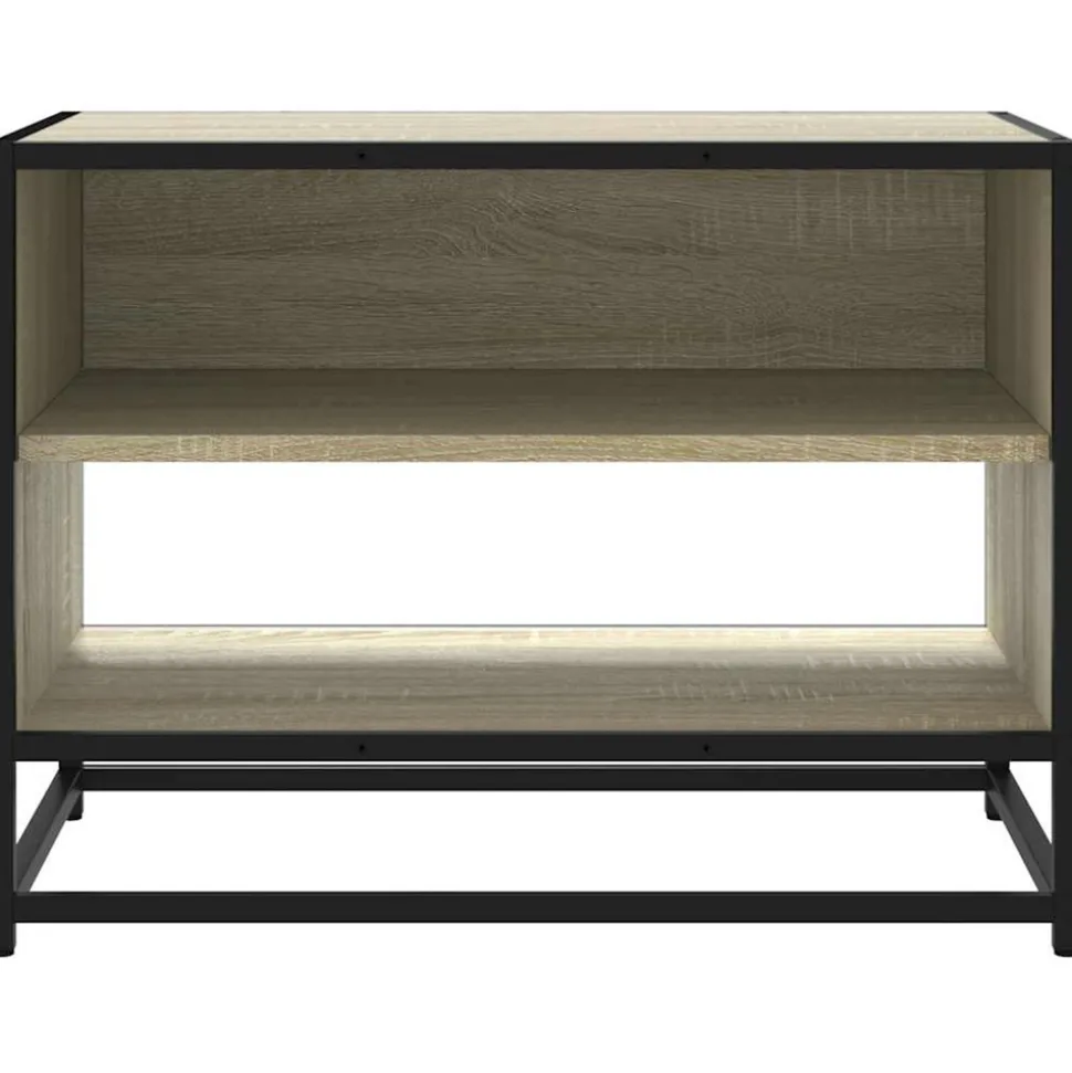 VIDAXL - Meuble tv chêne sonoma 61x40x46 cm bois d'ingénierie et métal