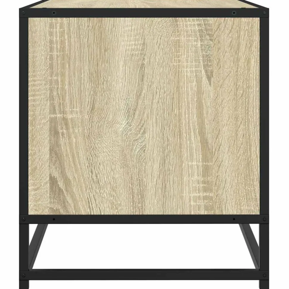 VIDAXL - Meuble tv chêne sonoma 61x40x46 cm bois d'ingénierie et métal