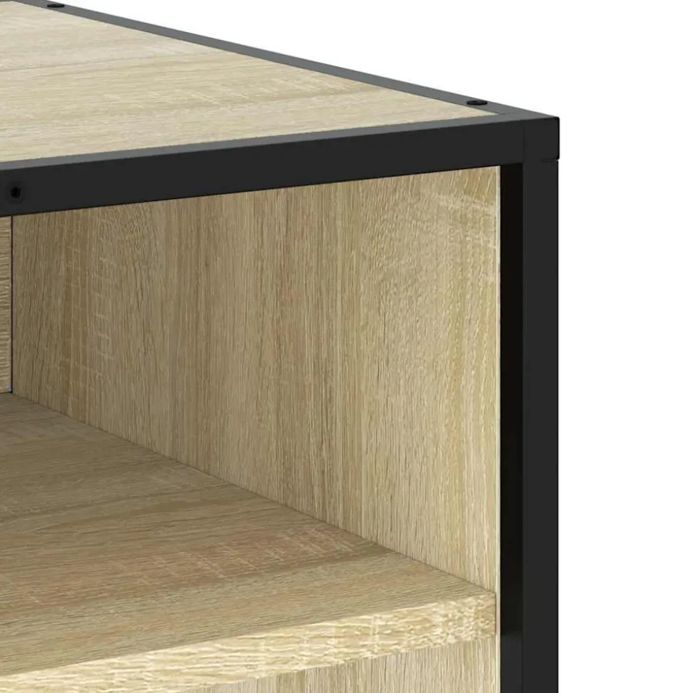 VIDAXL - Meuble tv chêne sonoma 61x40x46 cm bois d'ingénierie et métal