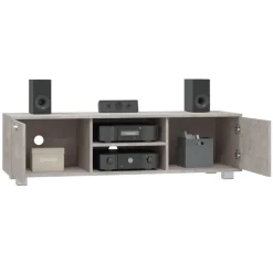 VIDAXL - Meuble tv gris béton 140x40,5x35 cm bois d'ingénierie