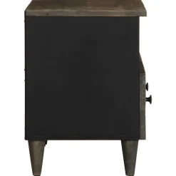 VIDAXL - Meuble tv gris clair 70x33,5x46 cm bois massif de manguier