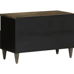 VIDAXL - Meuble tv gris clair 70x33,5x46 cm bois massif de manguier