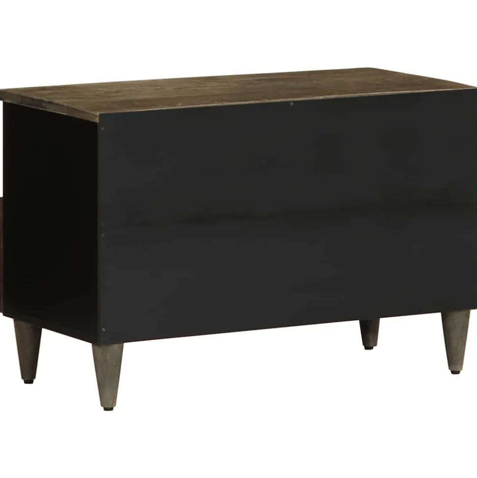 VIDAXL - Meuble tv gris clair 70x33,5x46 cm bois massif de manguier