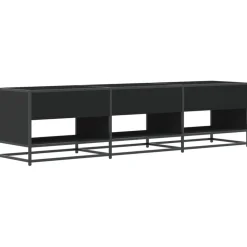 VIDAXL - Meuble tv noir 180x40x46 cm bois d'ingénierie