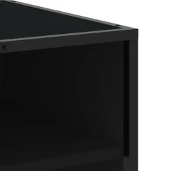 VIDAXL - Meuble tv noir 180x40x46 cm bois d'ingénierie