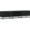 VIDAXL - Meuble tv noir 180x35x41 cm bois d'ingénierie