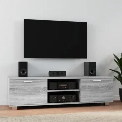 VIDAXL - Meuble tv sonoma gris 140x40,5x35 cm bois d'ingénierie