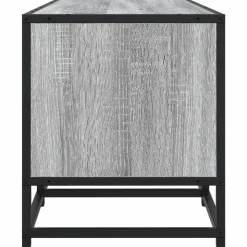 VIDAXL - Meuble tv sonoma gris 100x35x41 cm bois d'ingénierie et métal