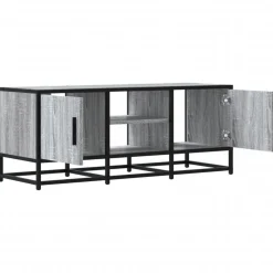 VIDAXL - Meuble tv sonoma gris 100x35x41 cm bois d'ingénierie et métal