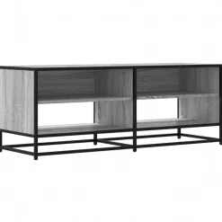 VIDAXL - Meuble tv sonoma gris 120,5x40x46 cm bois d'ingénierie et métal