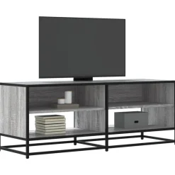 VIDAXL - Meuble tv sonoma gris 120,5x40x46 cm bois d'ingénierie et métal