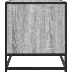 VIDAXL - Meuble tv sonoma gris 120,5x40x46 cm bois d'ingénierie et métal