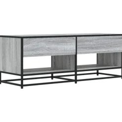 VIDAXL - Meuble tv sonoma gris 120,5x40x46 cm bois d'ingénierie et métal
