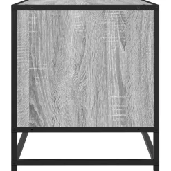 VIDAXL - Meuble tv sonoma gris 61x40x46 cm bois d'ingénierie et métal